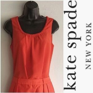 Kate Spade New York Silk Braided Neckline Sleeveless Top  New